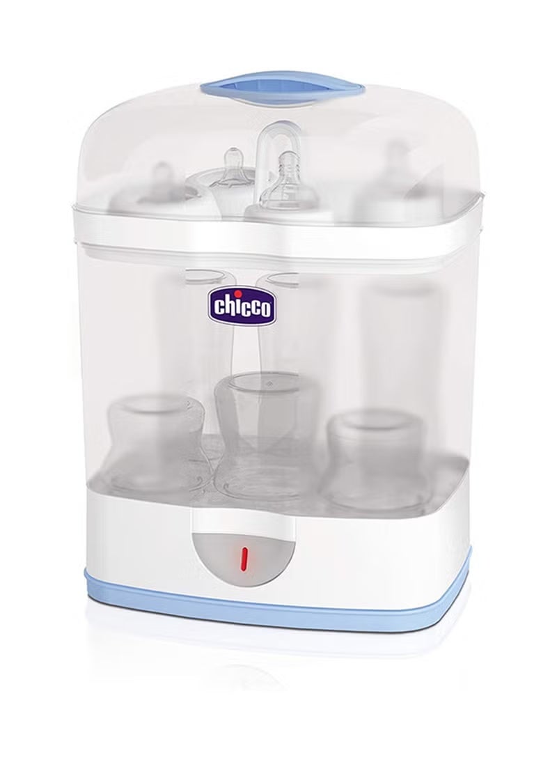 Chicco 2-In-1 Sterilnatural Steam Sterilizer 24-hour Protection With Adjustable Size Bpa Free - Clear/White - Image 2
