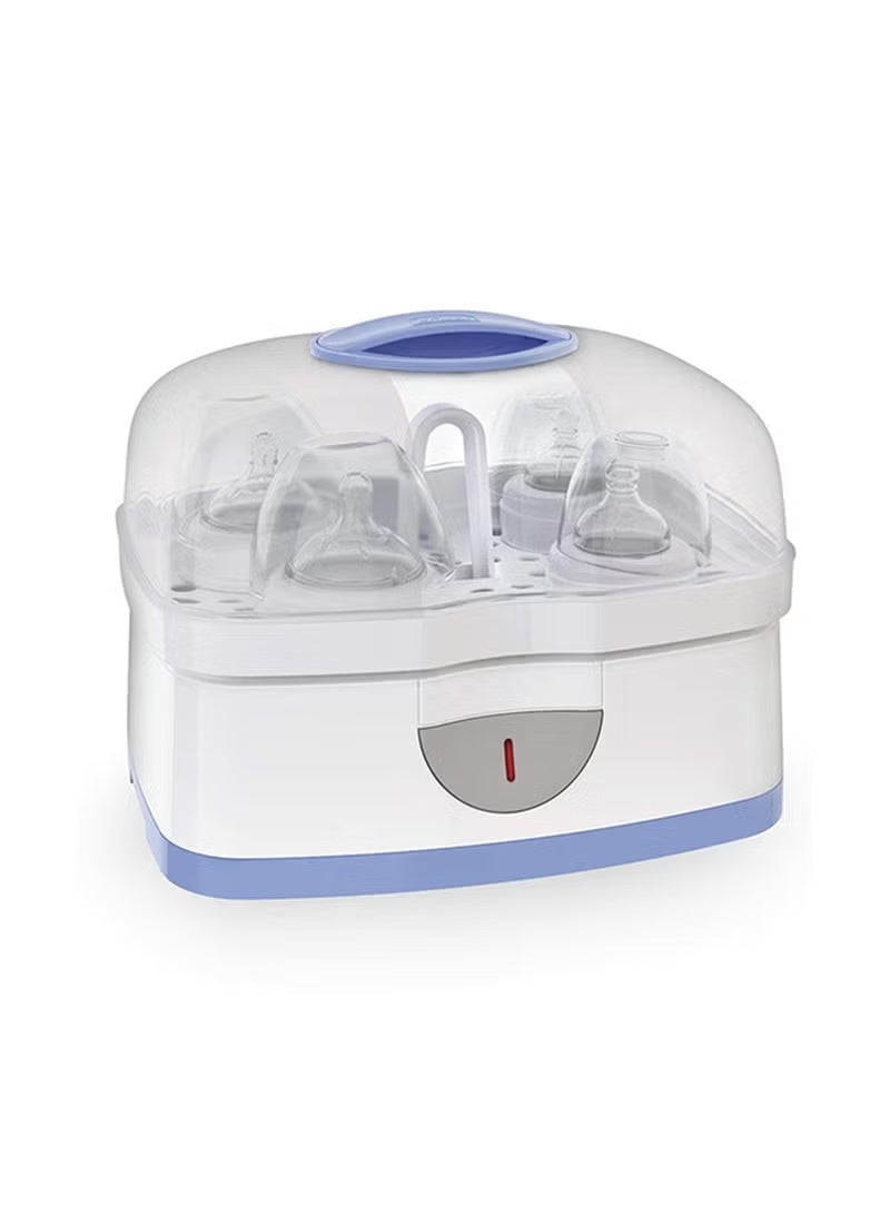Chicco 2-In-1 Sterilnatural Steam Sterilizer 24-hour Protection With Adjustable Size Bpa Free - Clear/White - Image 3