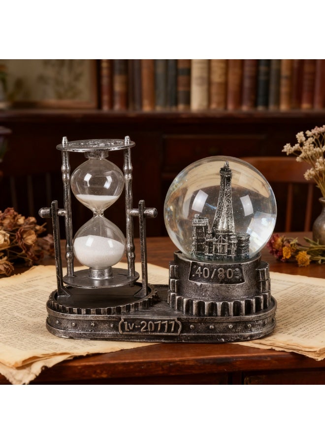 الأزرق جي دبليو برجا كويك ساند فلاش الكرة الكريستال هدية عيد ميلاد طالب ديكور المنزل رمادي - Image 2