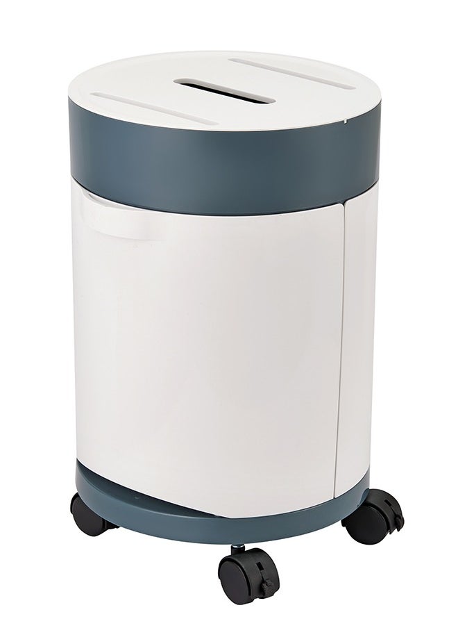 LAWAZIM Multifunctional Classified Dustbin - Dual Compartment Trash Bin with Wheels and Brakes and Integrated Tissue Holder - Ideal for Home Recycling, Kitchen Waste Disposal, and Office Organization  - Image 2