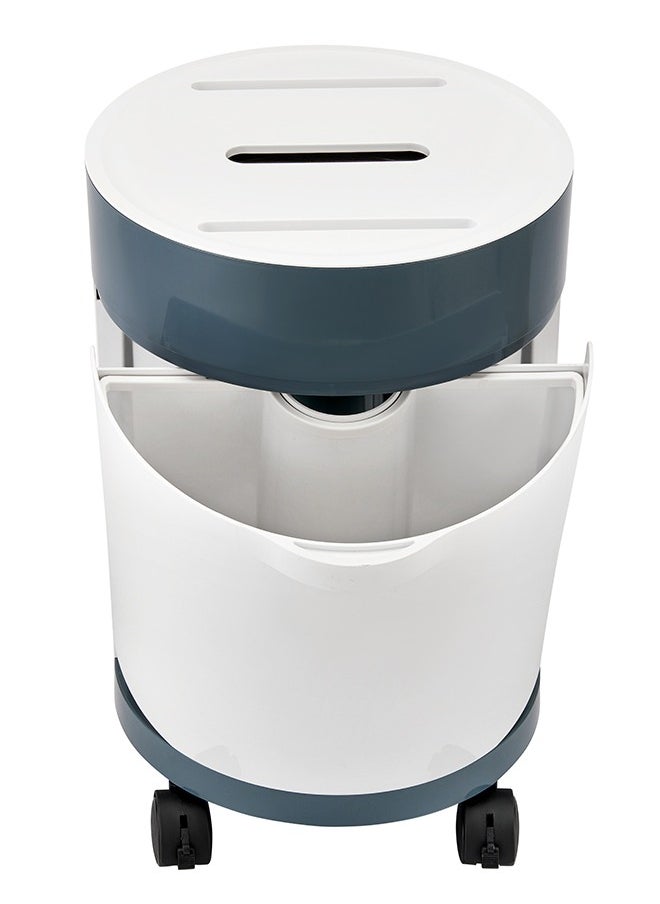 LAWAZIM Multifunctional Classified Dustbin - Dual Compartment Trash Bin with Wheels and Brakes and Integrated Tissue Holder - Ideal for Home Recycling, Kitchen Waste Disposal, and Office Organization  - Image 4