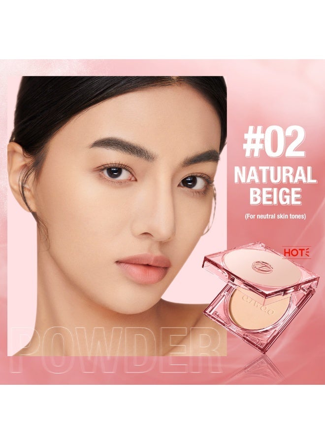 O.TWO.O 3D Soft Focus Face Powder Waterproof Long Lasting Oil Control 24H Natural Skin Tones Anti-Transfer, Non-Absorbent for All Skin Types & Tones, Includes Puff Makeup Powder Foundation Daily Essential - Image 2