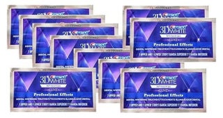 3D Whitestrips Professional Effects Advanced Seal - 10 Pieces, 20 Strips 50grams