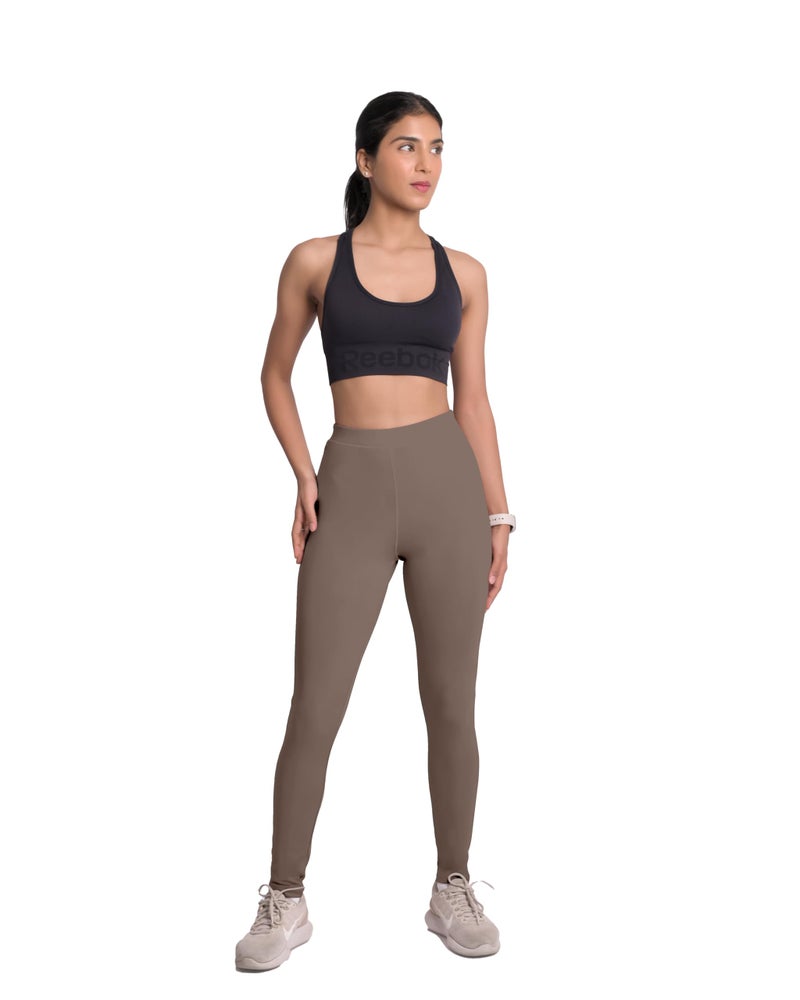 Mehrang Women's Stretch Fit Yoga Pants, Track Pants Stretchable Gym Legging Tights (in, Alpha, S, Regular, MUD) - Image 5