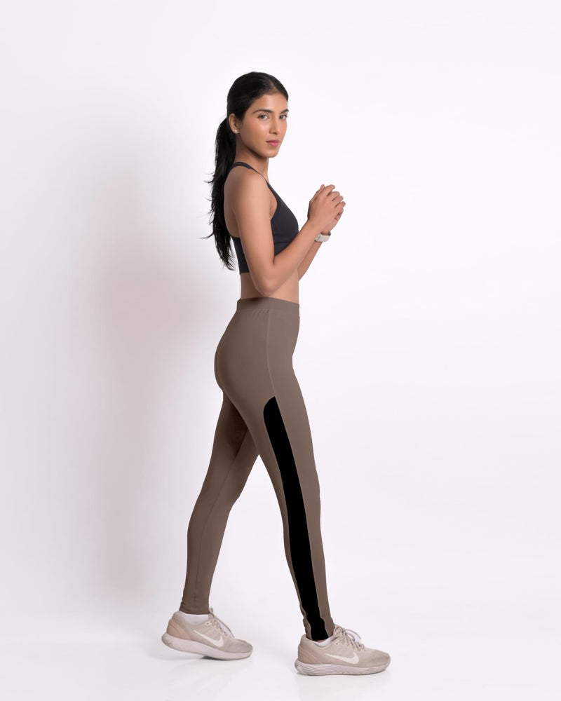 Mehrang Women's Stretch Fit Yoga Pants, Track Pants Stretchable Gym Legging Tights (in, Alpha, S, Regular, MUD) - Image 3