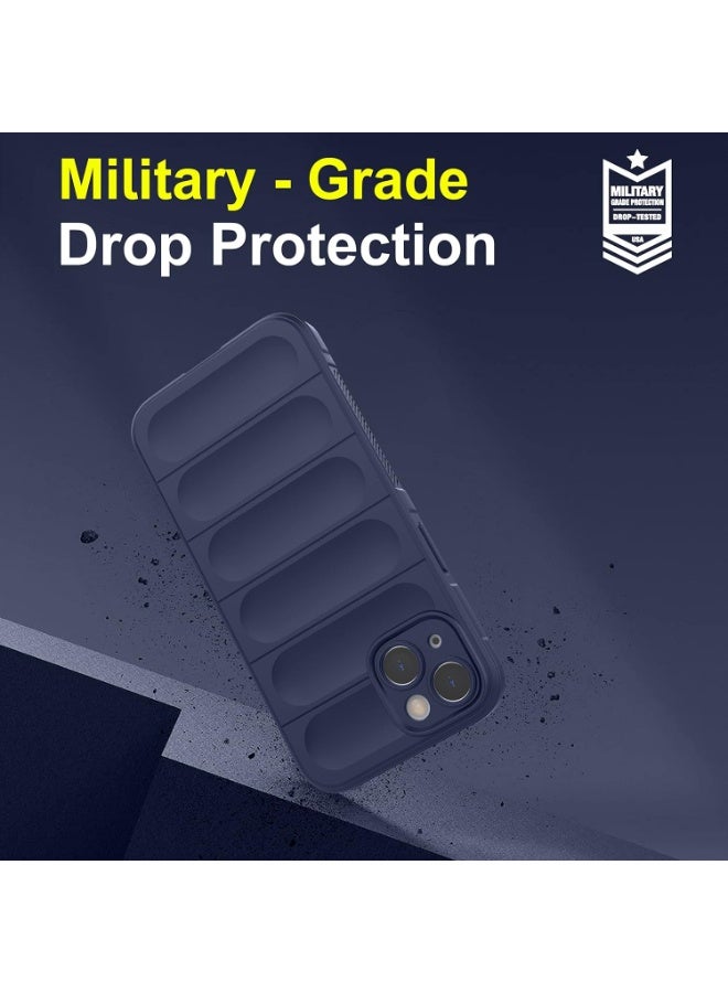 Premium Protection Back Silicone Case Compatible with Iphone 14/15 Plus Magic Shield Shockproof Case with Camera Protection (Blue) - Image 3