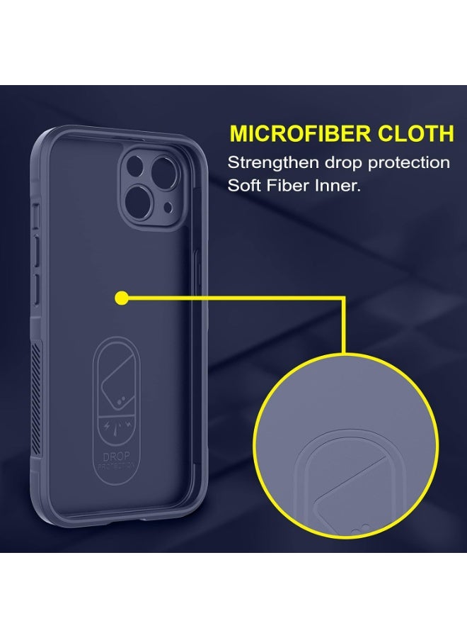 Premium Protection Back Silicone Case Compatible with Iphone 14/15 Plus Magic Shield Shockproof Case with Camera Protection (Blue) - Image 4