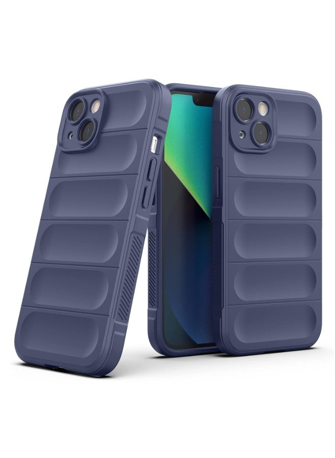 Premium Protection Back Silicone Case Compatible with Iphone 14/15 Plus Magic Shield Shockproof Case with Camera Protection (Blue) - Image 1