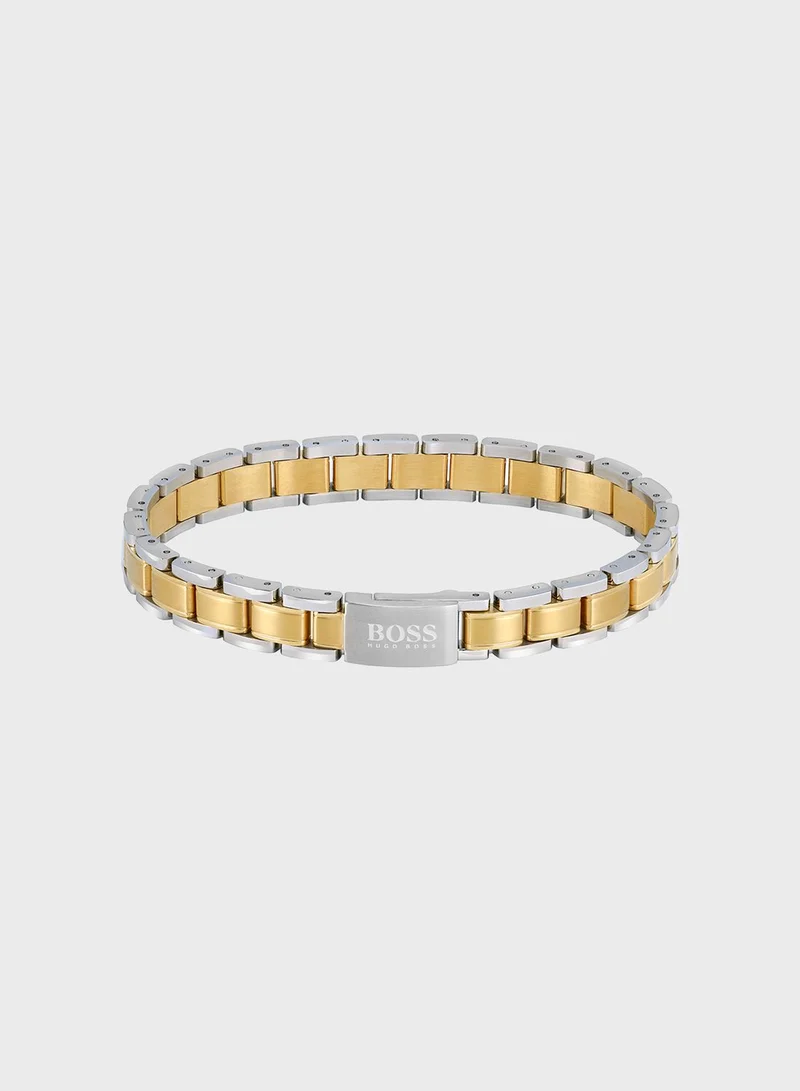 BOSS Stainless Steel Logo Bracelet