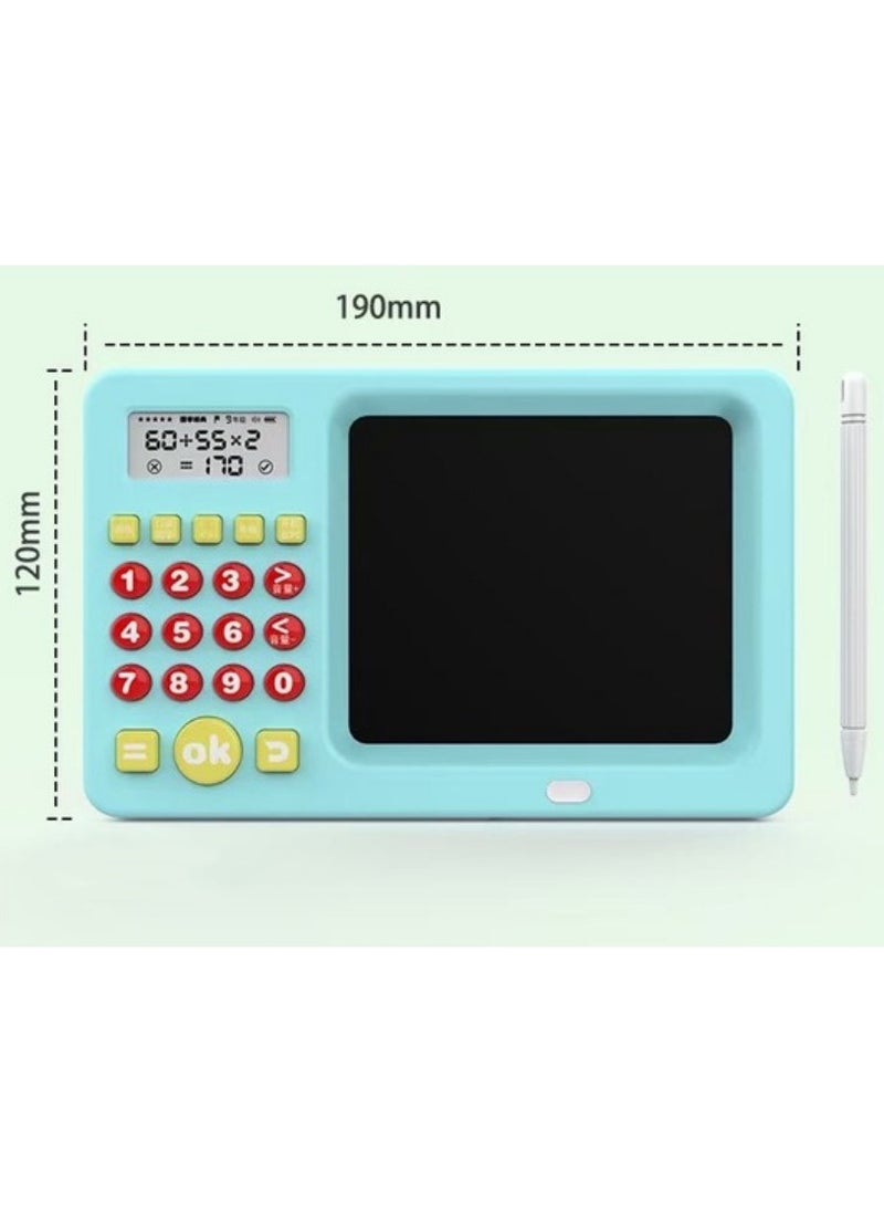 Generic 2 in 1 Writing Tablet with Pen and Calculator for Early Education Machine with English Language, Portable LCD Tablet Notepad, Mathematical operations and basic concepts learning for Child  - Image 3