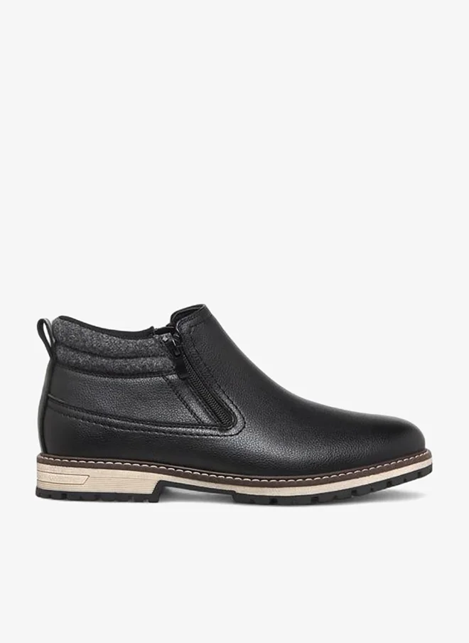 LBL By Shoexpress Men Panelled Ankle Boots