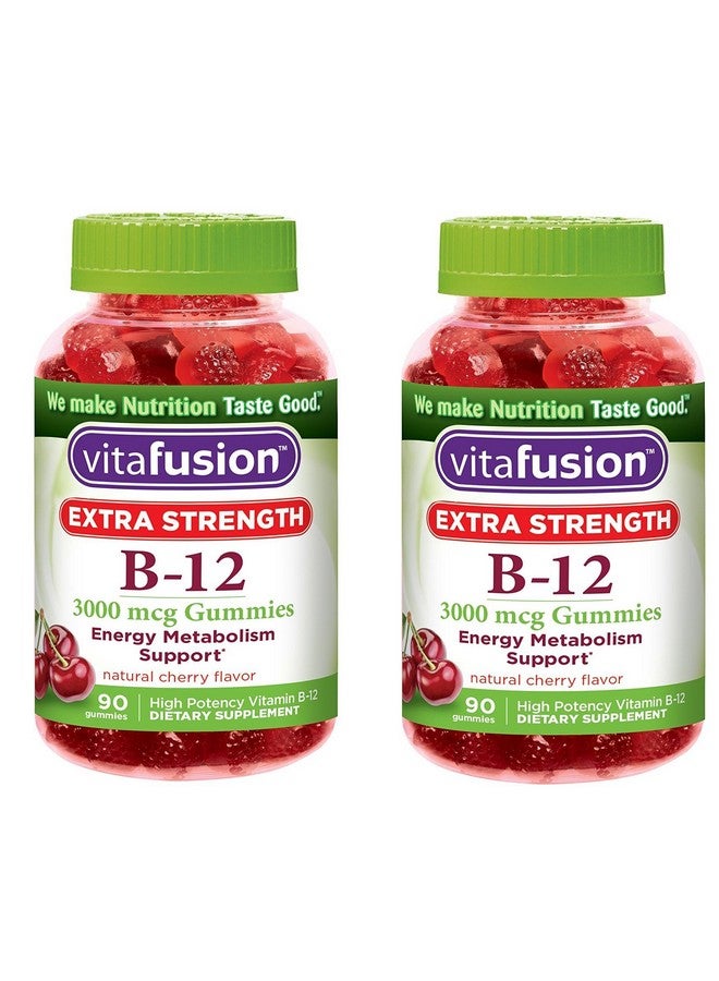 Vitafusion Extra Strength B12 Gummies, 180 Count
