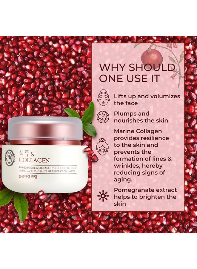 THEFACESHOP كريم العين لرفع الحجم من ذا فيس شوب بالرمان والكولاجين | كريم تجديد عميق للمرونة والثبات والكثافة | مرطب كوري مضاد للشيخوخة | لملء وتنعيم بشرتك، 3.38 أونصة سائلة - Image 4