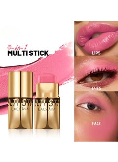 LACHAVA Multi Stick Blush for Eyeshadow and Lipstick Eyeshadow Lipstick and Face Blusher Cream 3 in 1 Non Sticky Moisturizing Hydrating Smooth Face Blush Makeup Lipstick 8G 10  - Image 3