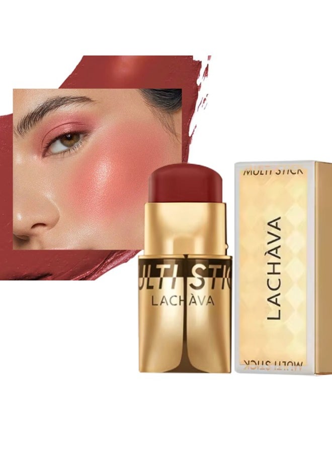 LACHAVA - Multi Stick Blush for Eyeshadow and Lipstick Eyeshadow Lipstick and Face Blusher Cream 3 in 1 Non Sticky Moisturizing Hydrating Smooth Face Blush Makeup Lipstick 8G 10 - Image 1