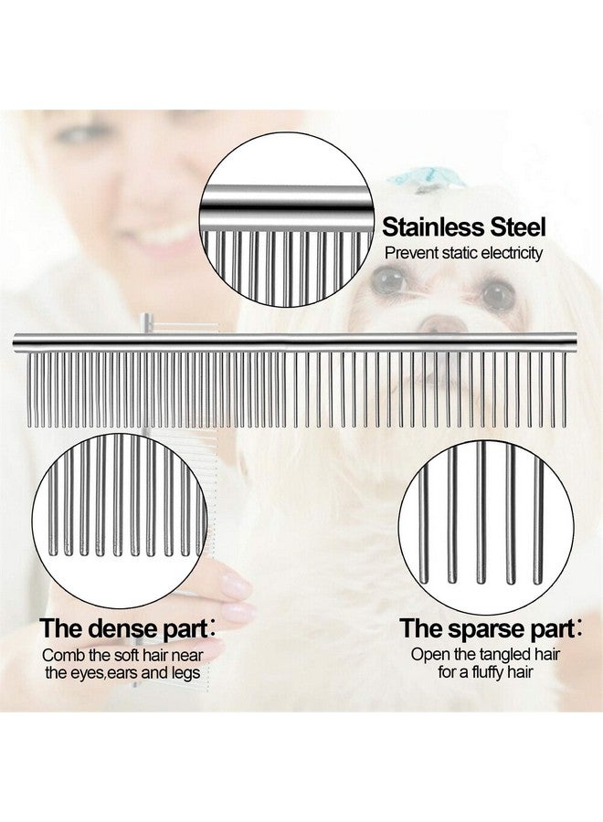 Lamoutor 7Pcs Pet Flea Comb Fine Tooth Comb And Pet Stainless Steel Combs For Dogs Cats Pet - Image 4