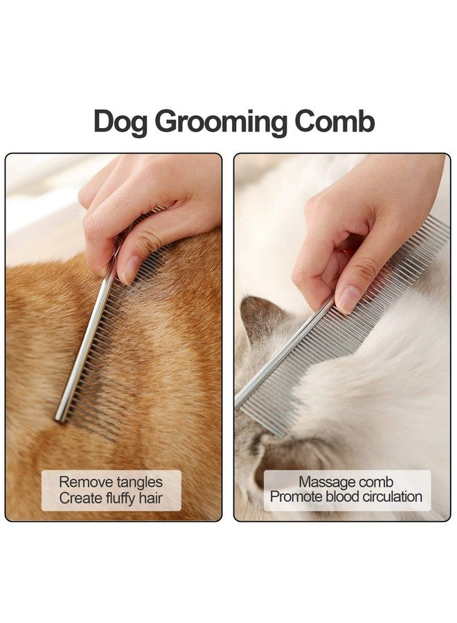 Lamoutor 7Pcs Pet Flea Comb Fine Tooth Comb And Pet Stainless Steel Combs For Dogs Cats Pet - Image 5