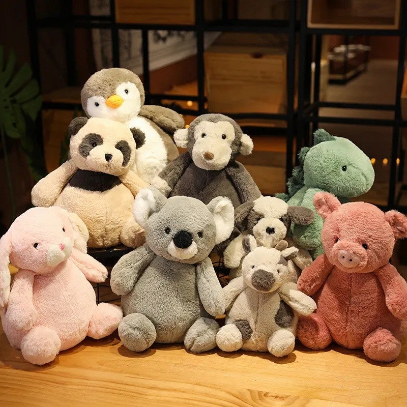 Y&D Hot-Selling Stuffed Animal Toys Set – Dinosaur, Monkey, Koala, Penguin, Rabbit, Pig, Calf & Bear Plush Toys for Kids, Soft Cuddly Small Animal Plushies for Cross-Border Foreign Trade - Image 2