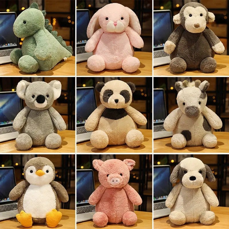 Y&D Hot-Selling Stuffed Animal Toys Set – Dinosaur, Monkey, Koala, Penguin, Rabbit, Pig, Calf & Bear Plush Toys for Kids, Soft Cuddly Small Animal Plushies for Cross-Border Foreign Trade - Image 3