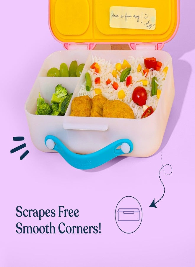 rabitat Munchbee Bento Lunch Box 1000ml | 1+1 Year Brand Warranty | Tiffin Box for School | Kanjak Gifts for Girls | BPA Free, Leakproof & Durable Bento Design | Shyguy - Image 3
