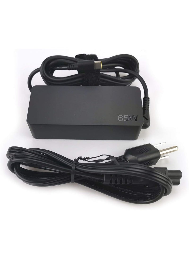 Zexen New Laptop Charger 65W watt USB Type C(USB-C) AC Power Adapter for Lenovo ThinkPad Yoga - Image 1