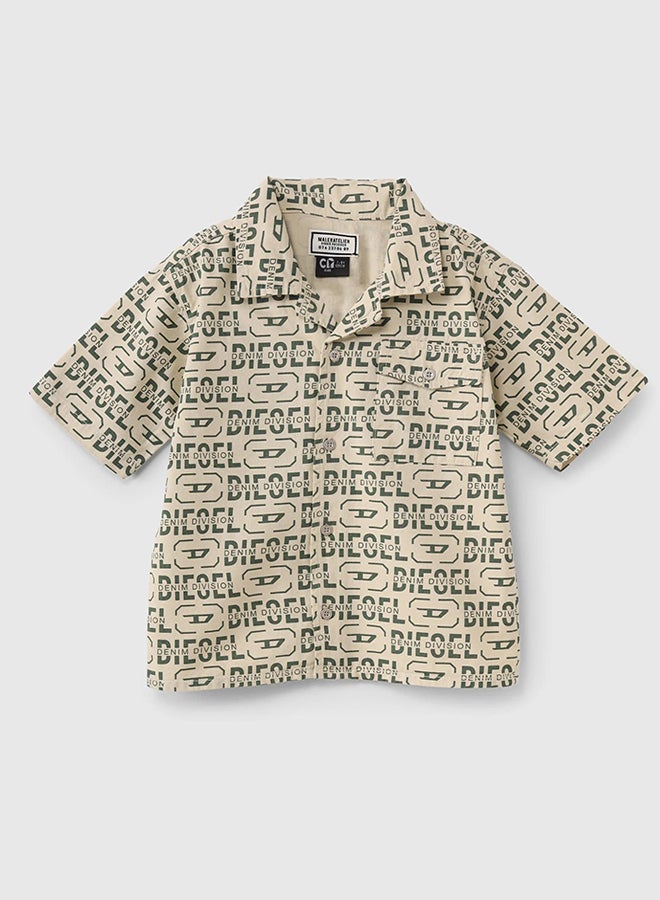 CN Jeans wear Kids Boys Summery Beige Shirt - Image 2