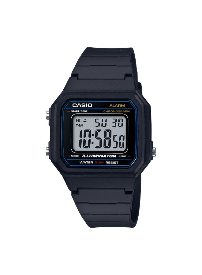 كاسيو ساعة يد من راتينج رقمي W-217H-1AVDF