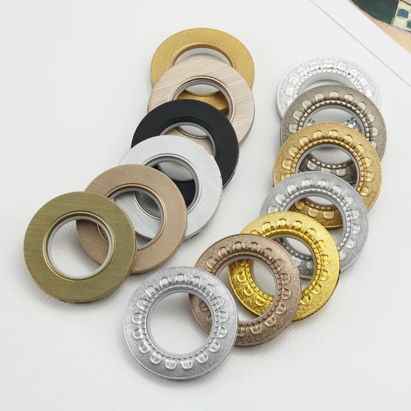 Bluejw Modern Minimalist Sunflower Shower Curtain Rings - Mute PP PC Plastic Hanging Muffler Curtain Accessories - Image 1