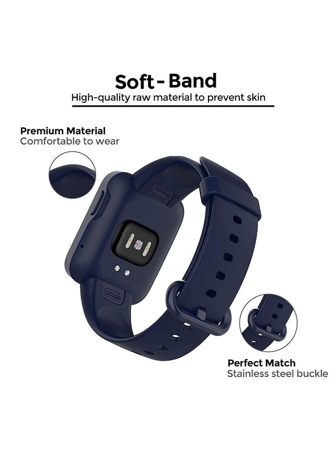 O Ozone Silicone Straps for Xiaomi Redmi Watch 2 Lite Band with Watch Case Soft Silicone Breathable Replacement Strap Wristband Sport Band for Women Men - Pink  - Image 4
