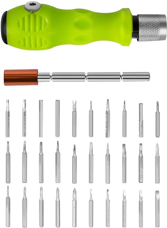 Hexabyte 32-in-1 Precision Magnetic Screwdriver Set – Tool Kit for Electronics, Computer, Phone, and Repair Work – Durable, Ergonomic Handle with Magnetic Tips for Easy Use - Image 1
