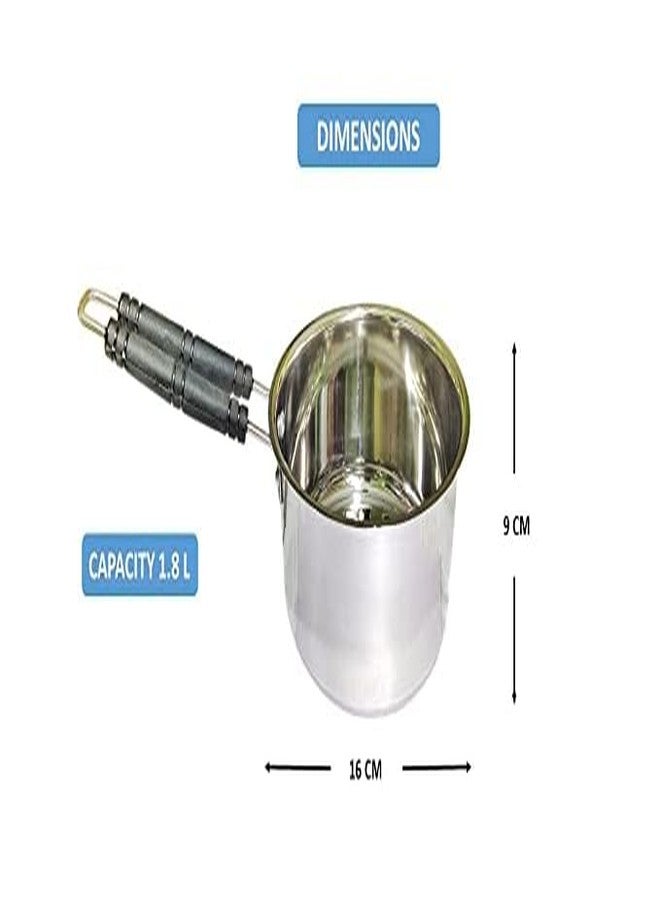 CHILLATAI Metals Stainless Steel Sause Pan/Milk Pan / 1.8 L (1800 ml) - Image 3
