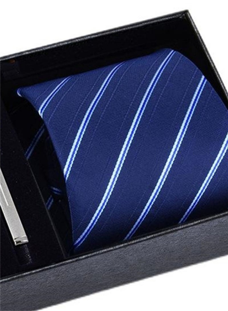 5 قطع رجالية ربطة عنق مربعة وأزرار أكمام مشبك ربطة عنق بدلة رجال الأعمال العصرية - Image 3