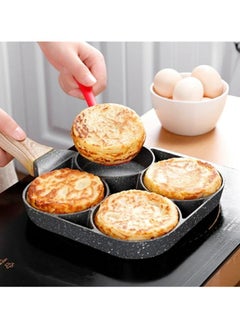 divided grill, 4 eyes, granite grill 4*1, and also a wooden handle, saving time, gas, and many dishes. The miracle grill for eggs / for pies, multi-use