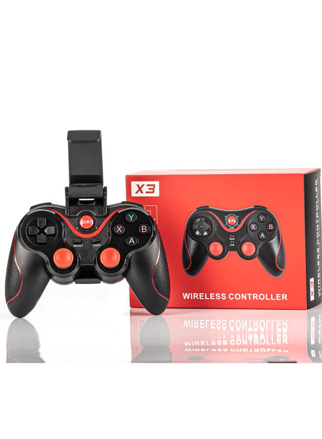 X3 Wireless Bluetooth Game Controller Direct Connect Android Ios Mobile Game Controller For Pubg Mobile-Product Color:Handle + Bracket + Packaging (Cross Key)  - Image 1