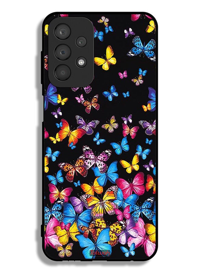 Tolwak Samsung Galaxy A23 4G Protective Case Cover Colorful Butterflies - Image 1