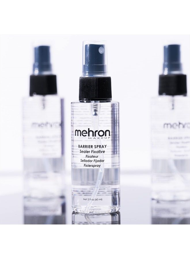 mehron رذاذ حواجز المكياج | رذاذ تثبيت المكياج | رذاذ تثبيت المكياج للوجه 2 أونصة سائلة (60 مل) - Image 2