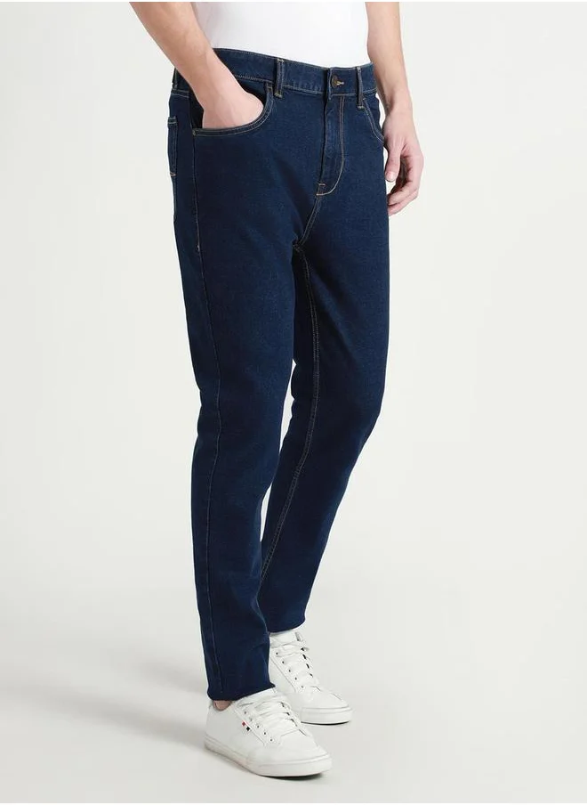Dennis Lingo Mid-Rise Tapered Fit Stretchable Jeans by Styli