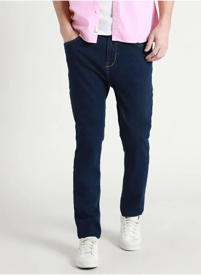 Dennis Lingo Mid-Rise Tapered Fit Stretchable Jeans by Styli