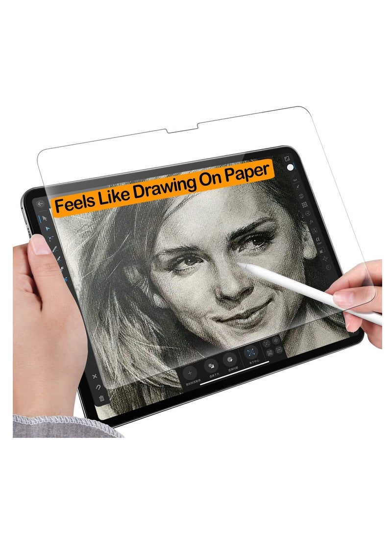 Aookay [1 Pack] Paper Screen Protector for iPad Air 1 9.7'' / iPad Air 2 9.7'' / iPad 2018 9.7'' Drawing Writing Feels Like On Paper,Anti Glare Scratch Resistant Matte Film Compatible with Apple Pencil  - Image 1