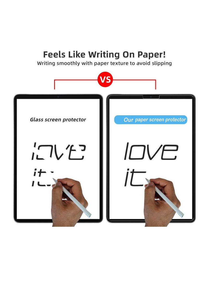 Aookay [1 Pack] Paper Screen Protector for iPad Air 1 9.7'' / iPad Air 2 9.7'' / iPad 2018 9.7'' Drawing Writing Feels Like On Paper,Anti Glare Scratch Resistant Matte Film Compatible with Apple Pencil  - Image 2