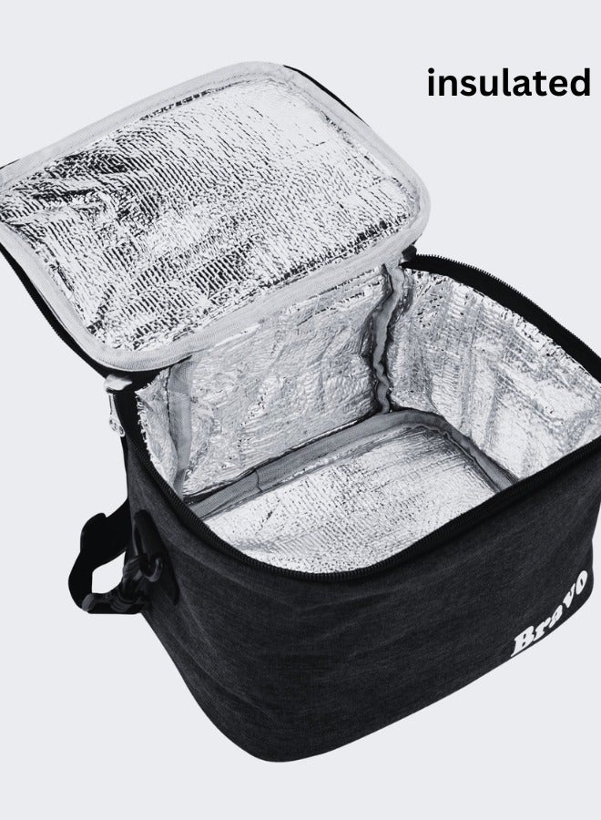 Bravo Insulated and Waterproof Lunch bag with Adjustable Shoulder Strap  - Image 3