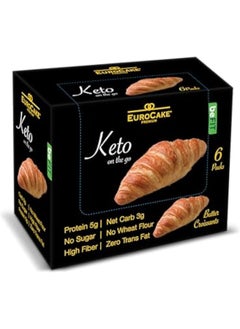 Euro Cake Euro Cake Premium Keto Butter Croissant 40 g, 6-Pack 