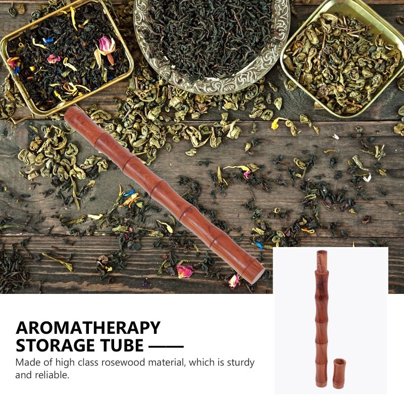 Solid Wood Incense Stick Holder Storage Tube For Home Fragrance Meditation 10g - Image 4