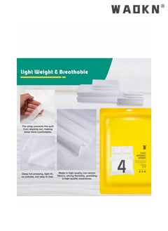 WAOKN 4 Piece Travel Disposable Bedding Set,SMS Material Double People Disposable Bedding Sheets, Sheet for Business Travel Hotel Trip Outdoor Camping, 1 Quilt Covers, 1 Bed Sheet and 2 Pillow Cases  - Image 3