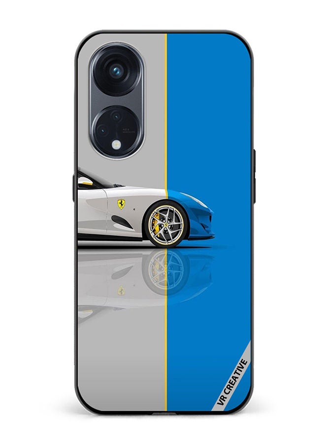 Protective Case Cover For Oppo Reno8 T 5G Car Design Multicolour