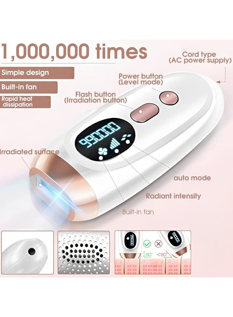 general Laser Hair Removal, Permanent Painless Hair Removal Device, 1,000,000 Flashes, IPL Hair Removal Device, Men's  Women's Face Legs Bikini Full Body Epilator - Image 3