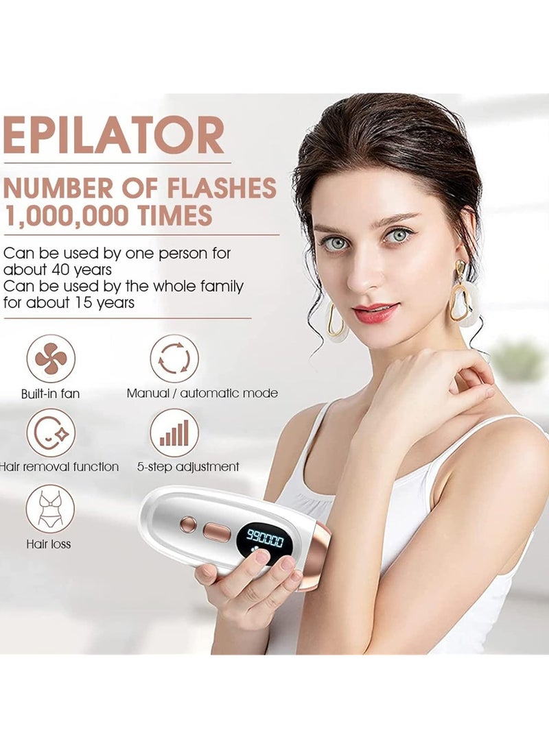 general Laser Hair Removal, Permanent Painless Hair Removal Device, 1,000,000 Flashes, IPL Hair Removal Device, Men's  Women's Face Legs Bikini Full Body Epilator - Image 2
