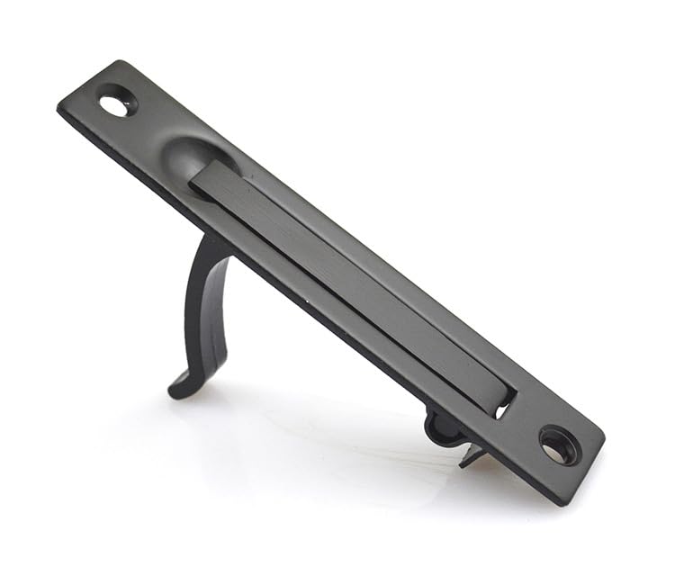 Dontay 2 Pack Pocket Door HandlesStainless Steel 304 Edge PullsHidden Handle HardwareFlush Mount Sliding Doors Pull for Bathroom CabinetsDrawers2Matte Black