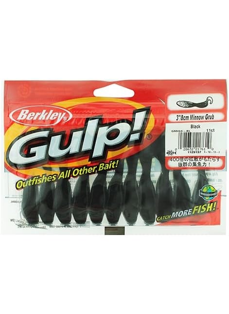 Berkley Berkley Gulp Minnow GrubBlack3Inch  - Image 3