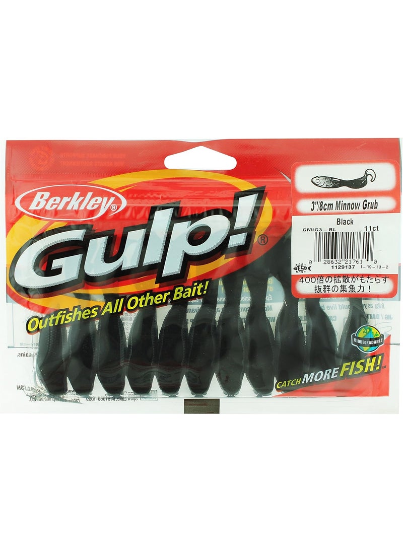 Berkley Berkley Gulp Minnow GrubBlack3Inch  - Image 1